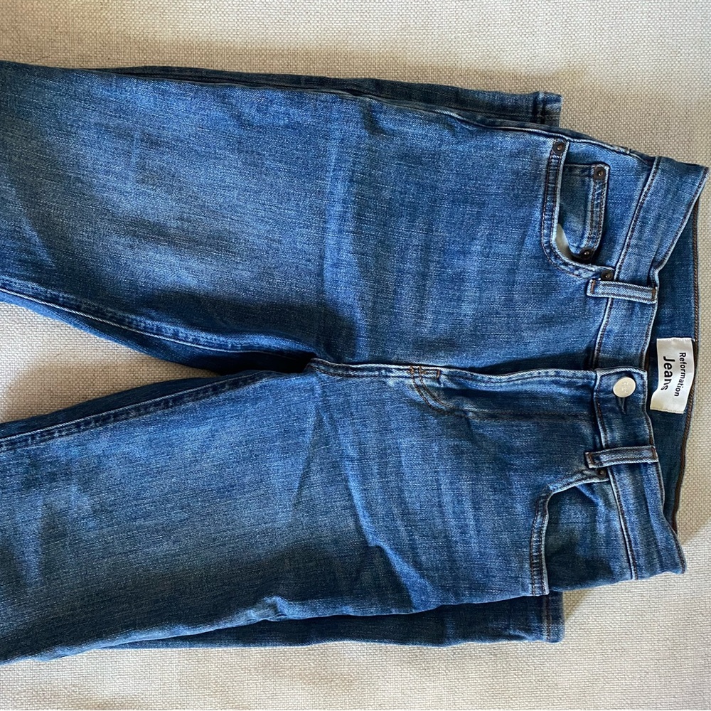 Reformation Women's Classic Blue Skinny Jeans